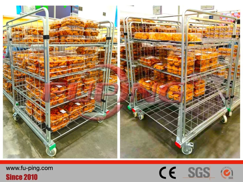 Lockable Storage Transport Cage for Warehouse