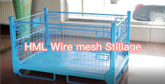 Australia Galvanized Warehouse Stackable Lockable Storage Metal Wire Mesh Stillage Cages